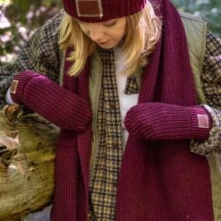 Burgundy Mittens 5 Burgundy Mittens -Love Your Melon LYM.Mitten.PDP .1.Burg .1