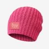 Neon Pink Rose Foil Beanie
