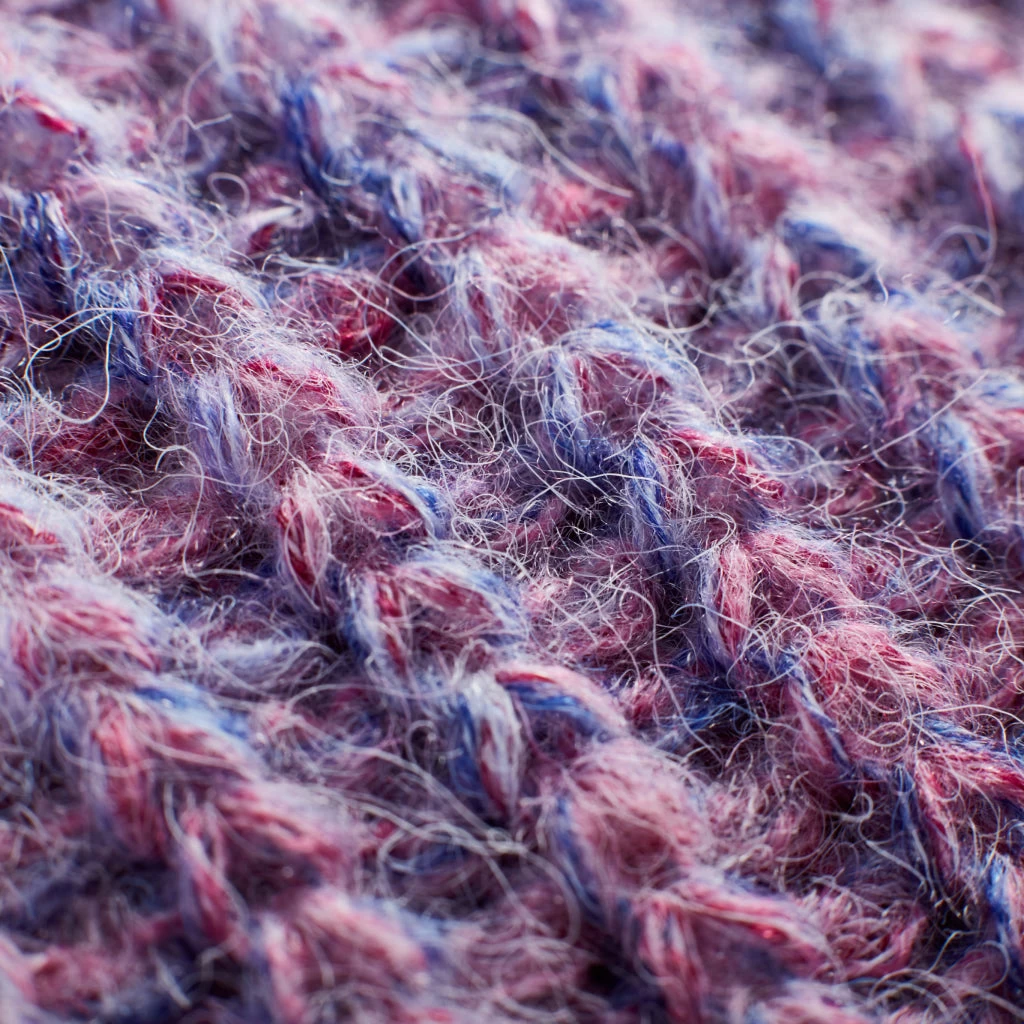 Deep Purple And Pink Space Dye Pom Beanie 4 Deep Purple And Pink Space Dye Pom Beanie - Image 4