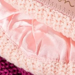 Blush Rose Foil Satin Lined Beanie -Love Your Melon LYM.Rose .Foil .Satin .Lined .11.23.eCom .Blush .Classic.PDP .3