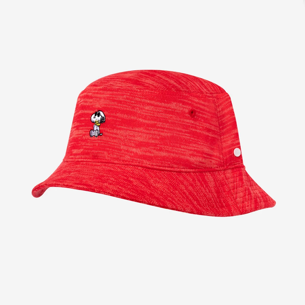 Snoopy Red And Coral Speckled Hero Bucket Hat 1 Snoopy Red And Coral Speckled Hero Bucket Hat