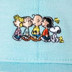 Peanuts Sterling Blue And Light Blue Speckled Hero Cap -Love Your Melon LYM.eCom .Peanuts.Hero .Cap .Snoopy.Red .Speck .PDP .4