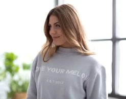Light Gray Est. Logo Sweater -Love Your Melon Light Gray 560c6c06 8392 4217 9c17 a48ec957d5b5