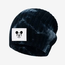 Mickey Mouse Black Tie Dye Beanie