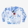 Mickey Mouse Blue Tie Dye Crew Neck