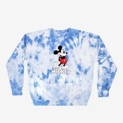 Mickey Mouse Blue Tie Dye Crew Neck