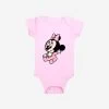 Minnie Mouse Light Pink Baby Bodysuit