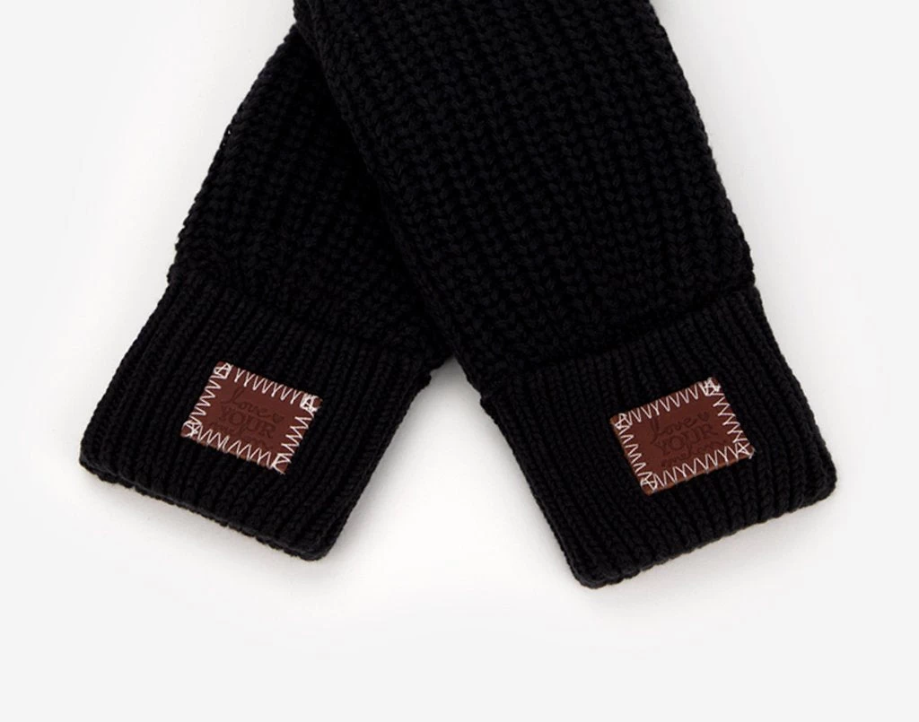 Black Mittens L/XL 2 Black Mittens L/XL - Image 2