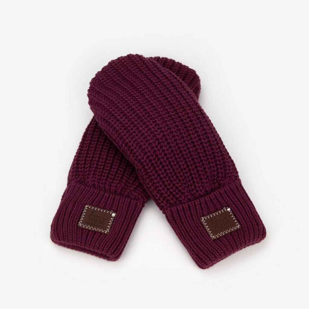 Burgundy Mittens 1 Burgundy Mittens