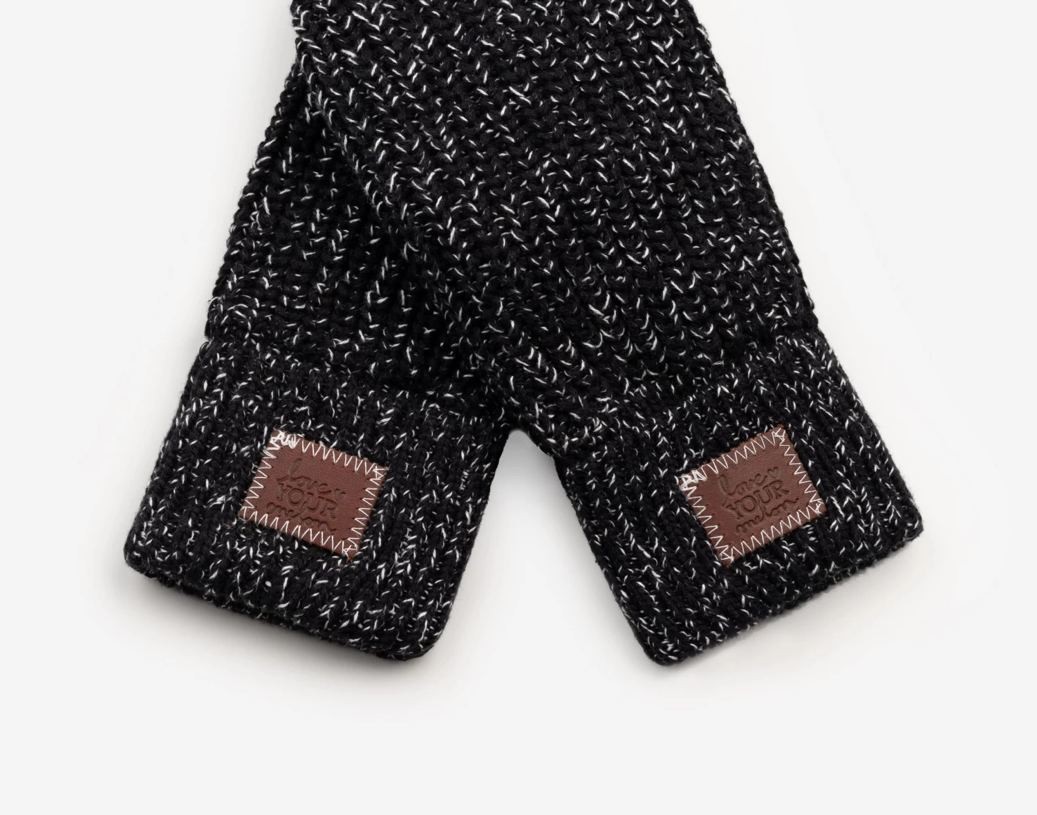 Black And White Speckled Mittens 2 Black And White Speckled Mittens - Image 2