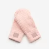 Blush Monochrome Rose Foil Mittens