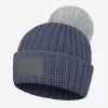 Graphite Monochrome Pom Beanie