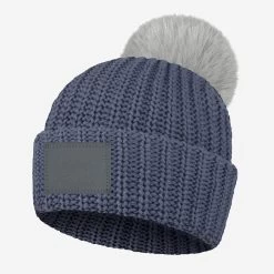 Graphite Monochrome Pom Beanie