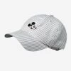 Mickey Mouse Black Seersucker Cap