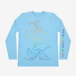 Minnie Mouse PRIDE Light Blue Long Sleeve Shirt