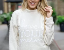 Unisex Cream Woolly Threads Sweatshirt -Love Your Melon Model WoollyThread Cream ce9ac41c f1a6 4aa7 8c93 f91cb81b86fd