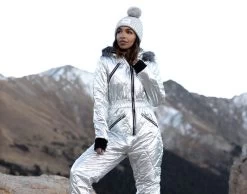 NASA Silver Brushed Metallic Pom Beanie -Love Your Melon NASA Silver Brushed Metallic Pom Beanie 2