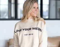 Natural Est. Logo Sweater -Love Your Melon Natural 8804faa1 32fe 412a 8f6c 3569dfdcf9ae