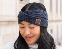 Navy Criss-Cross Headband 5 Navy Criss-Cross Headband -Love Your Melon Navy and Criss Cross Headband Knit Accessories