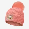 Snoopy And Woodstock Salmon Kids Lightweight Pom Beanie