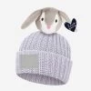 High Rise Pom Beanie With Bunny Love Pom
