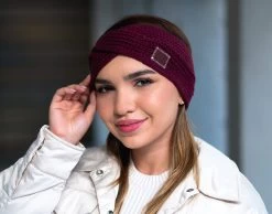 Burgundy Criss-Cross Knit Headband -Love Your Melon Peter John DSC00307 A cd5c388f 3ecd 4af5 b617 1f47889c1d7a