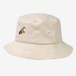 Love Your Melon 44 Pluto Natural Seersucker Bucket Hat
