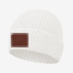 White Lightweight Cuffed Beanie