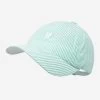 Mint Seersucker Cap