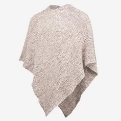 Burgundy Speckled Knit Shawl