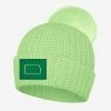 Kansas Green Nile Gold Foil Pom Beanie