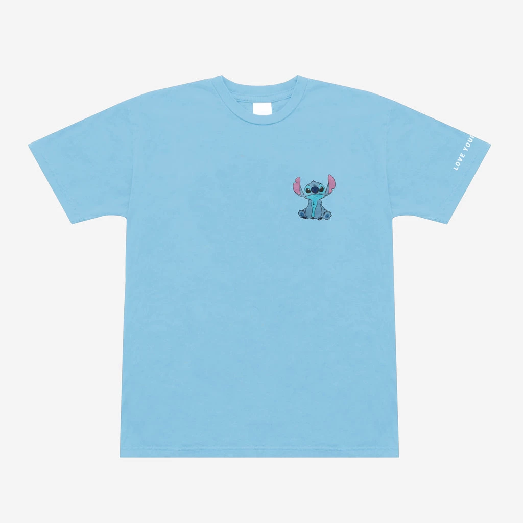Stitch Light Blue Short Sleeve T Shirt 1 Stitch Light Blue Short Sleeve T Shirt