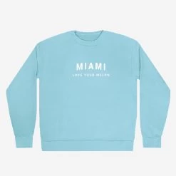 Miami Sterling Blue Crew Sweatshirt