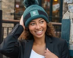 Harry Potter Slytherin Hunter And Black Pom Beanie -Love Your Melon SlytherinPom 1