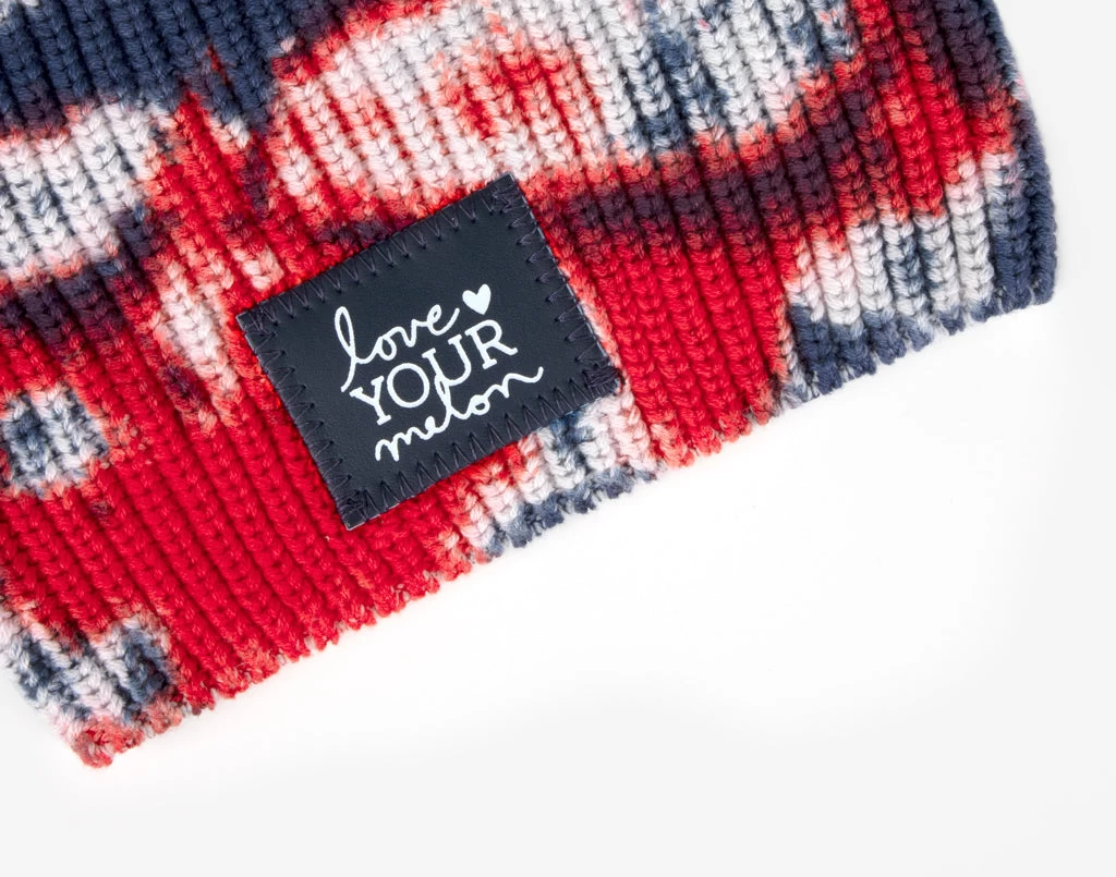 Americana Tie Dye Lightweight Beanie 2 Americana Tie Dye Lightweight Beanie - Image 2