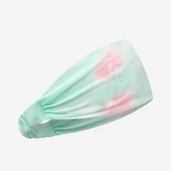 Aqua And Pink Tie Dye Scrunch Headband