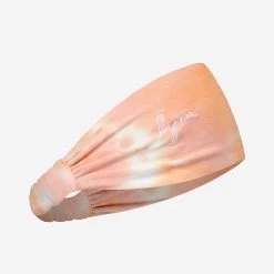 Pink And Orange Tie Dye Scrunch Headband