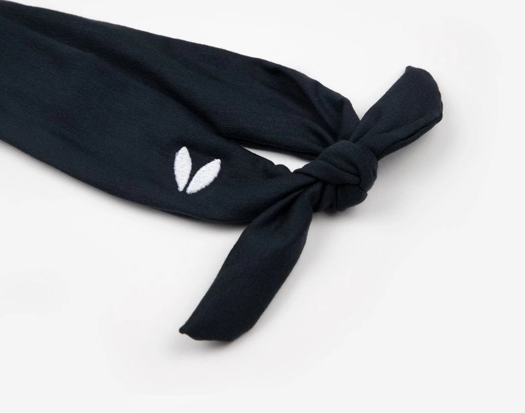 Charcoal Tie Headband 2 Charcoal Tie Headband - Image 2