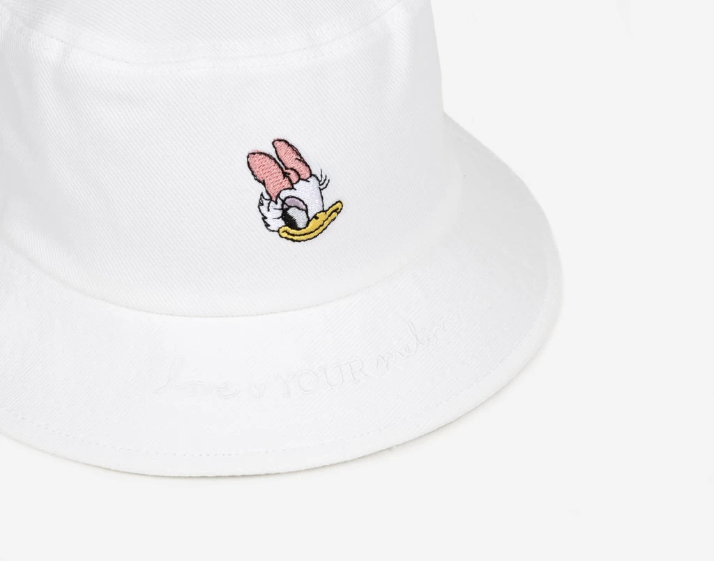 White Daisy Duck Bucket Hat 2 White Daisy Duck Bucket Hat - Image 2