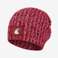 Washington State Cougars Crimson And White Speckled Beanie