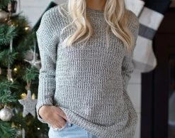 Black Speckled Knit Crewneck Sweater -Love Your Melon blackspeckcrew 3406d317 4871 4b13 b774 ca7167b4fdb2