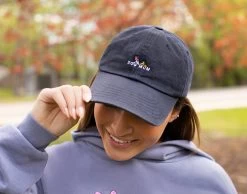Minnie Mouse Dog Mom Black Washed Denim Cap -Love Your Melon dogmomminnie