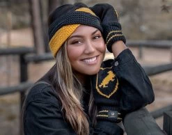 Hufflepuff™ Black Knit Mittens -Love Your Melon e LYM 8 15 21 HarryPotter 49
