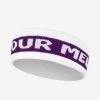 Purple And White Headband