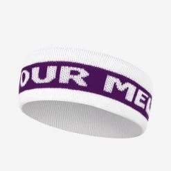 Purple And White Headband