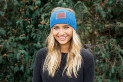Nebulas Blue Knit Headband -Love Your Melon knit headband bright blue knit headband 2