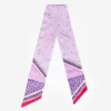 Purple Skinny Scarf