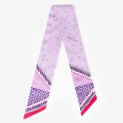 Purple Skinny Scarf